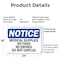 Signmission Medical Supplies No Food Or Drinks Do Not Unplug, 24 in W x Rectangle, Plastic OS-2PACK-NS-P-1824-L-14185 - alternate 4